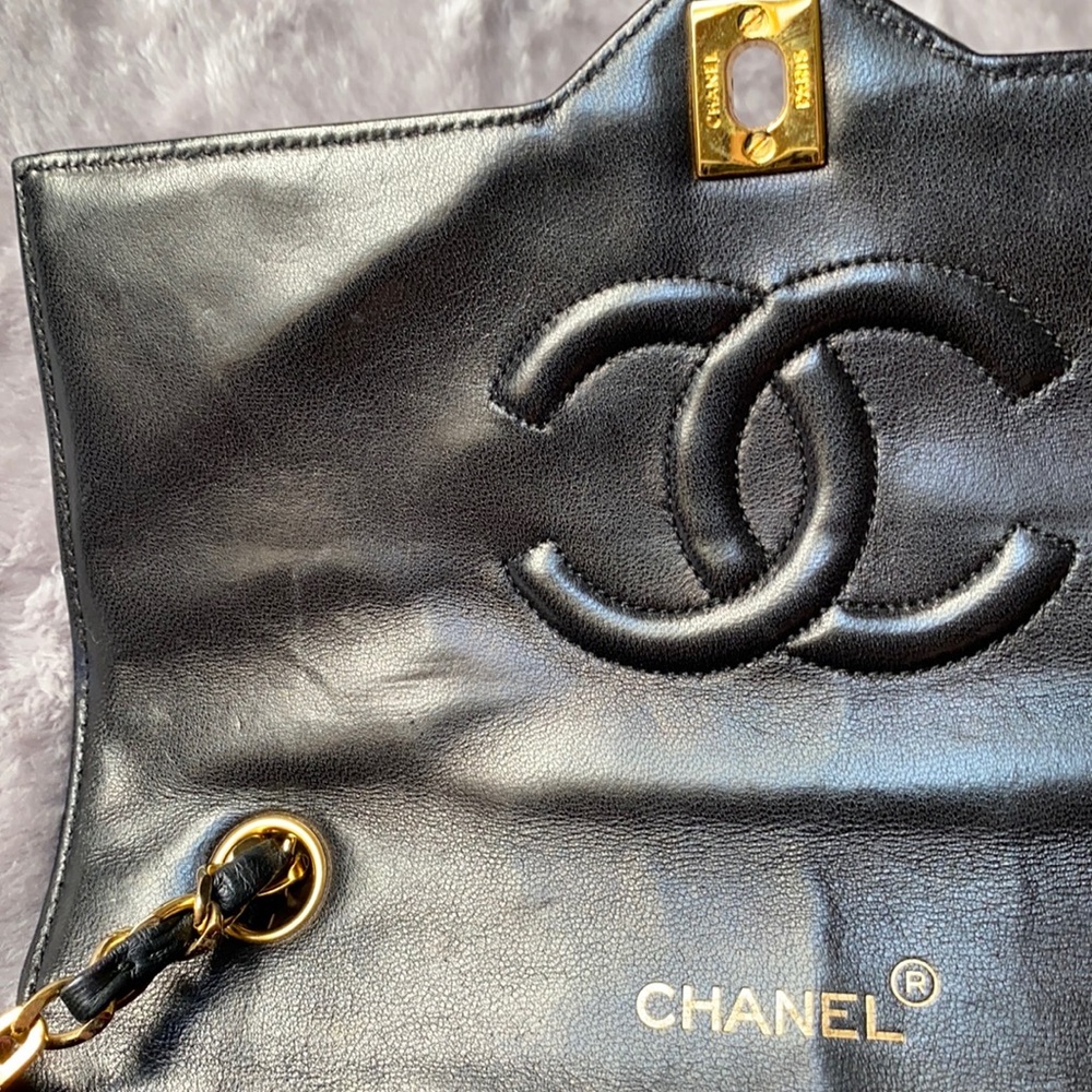 🔥🔥🔥Authentic Vintage Chanel Single Flap Shoulder Bag - Picture 11 of 16